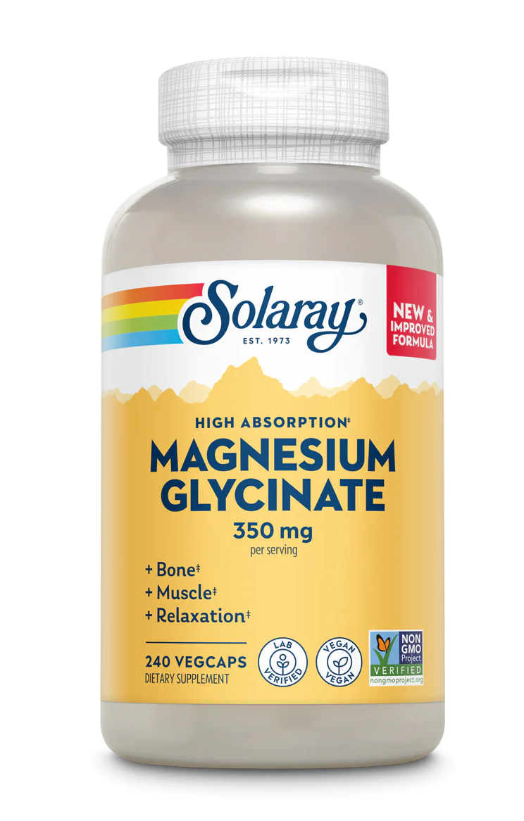 Solaray Magnesium Glycinate For potent muscle, bone, and relaxation