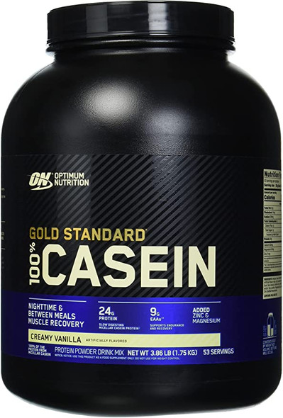 Optimum Nutrition Gold Standard 100% Casein Creamy Vanilla, 3.86 Pounds — Nutrimart