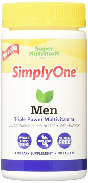 SuperNutrition Simply One Men's Multivitamin Tablet, 90 Count — Nutrimart