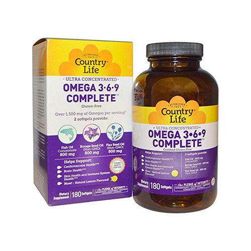 Omega 3.6.9 Complete 90 softgel  Country Life — Nutrimart
