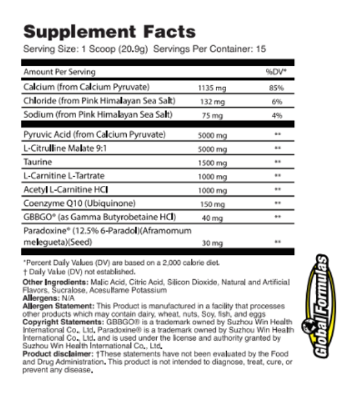 Bioburn by Global Formulas (Free Shaker and Free Shipping) Bioburn by Global Formulas (Free Shaker and Free Shipping)