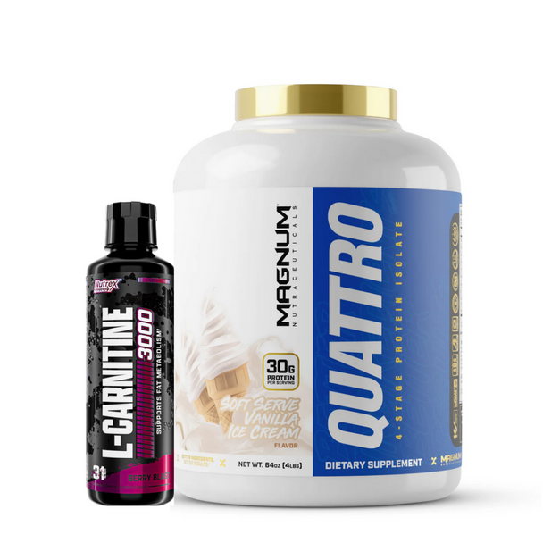 4LB Magnum Quattro Vanilla Ice Cream + Free Supplement