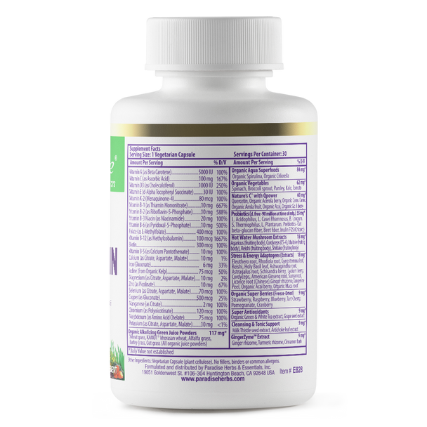 Earth’s Blend® Superfood Multivitamin With Iron — Paradise Herbs — Nutrimart (image 2)