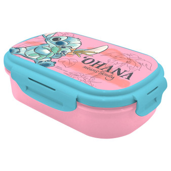 Disney Stitch Lunch Box & Cutlery