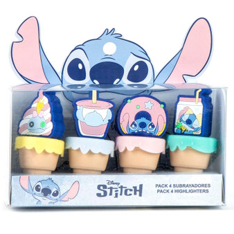 Disney Stitch 4 Highlighters Set