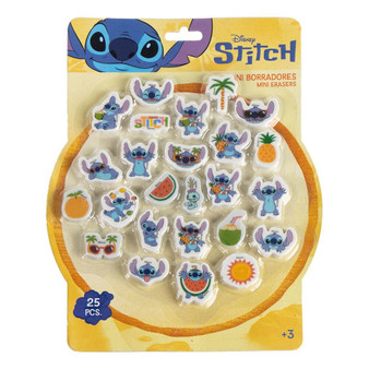 Disney Stitch 25 Erasers  Pack