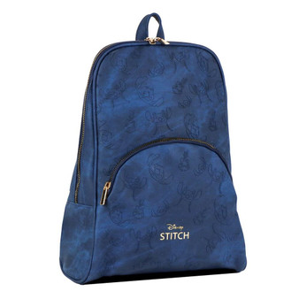Disney Stitch Leatherette Casual Backpack 34cm