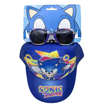 Sonic the Hedgehog Cap & Sunglasses Set