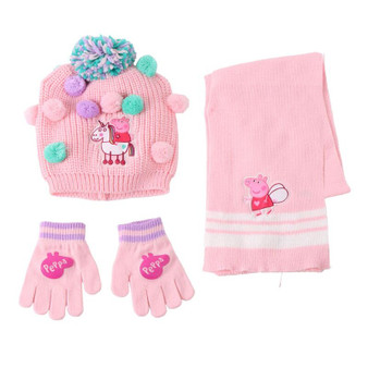 Peppa Pig Snood, Beanie & Gloves