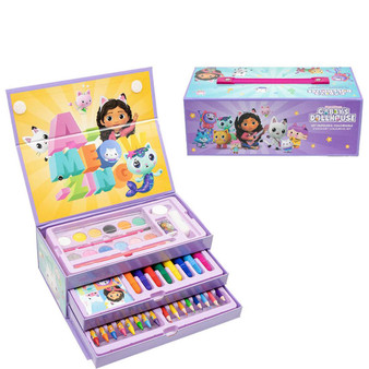 Gabby's Dollshouse Colouring Stationery Case