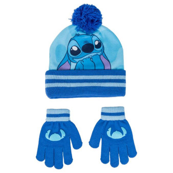 Disney Stitch Beanie and Gloves Set