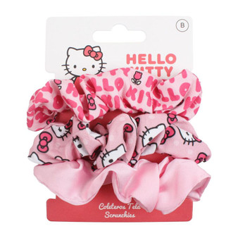 Hello Kitty 3 Scrunchies Pack