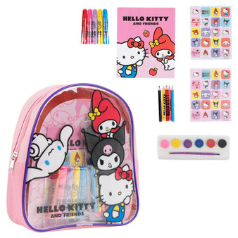 Hello Kitty and Friends Backpack Stationery Set