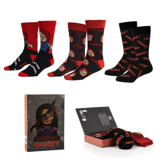 Adult Chucky 3 Pack Socks