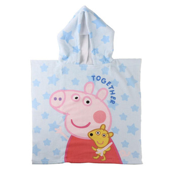Peppa Pig Microfibre Polyester Quick Dry Poncho