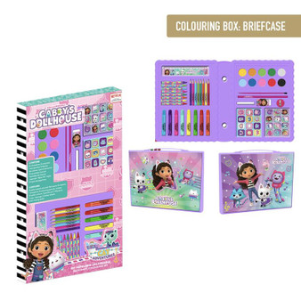 Gabby's Dollhouse Colouring Stationery Set