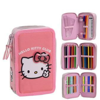 Hello Kitty Triple Pencil Case