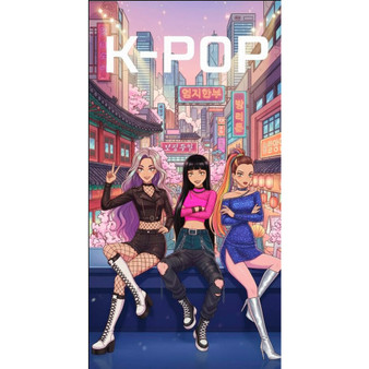 K-Pop Demon Hunter Microfibre Beach Towel