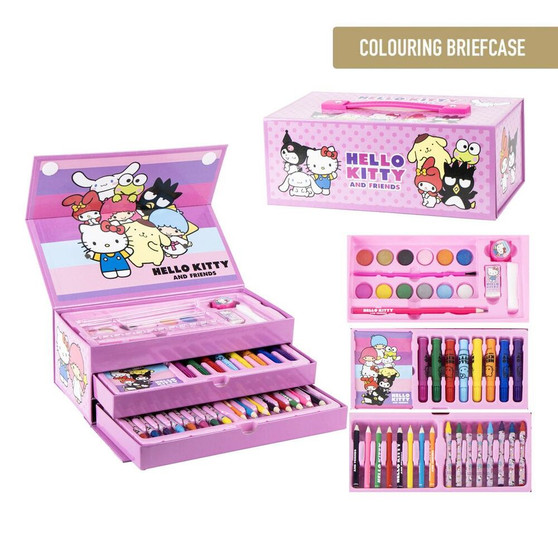 Hello Kitty Colouring Stationery Briefcase