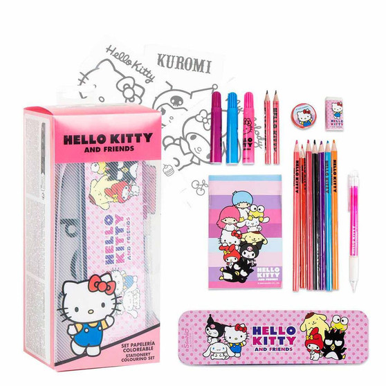 Hello Kitty Colouring Stationery Set