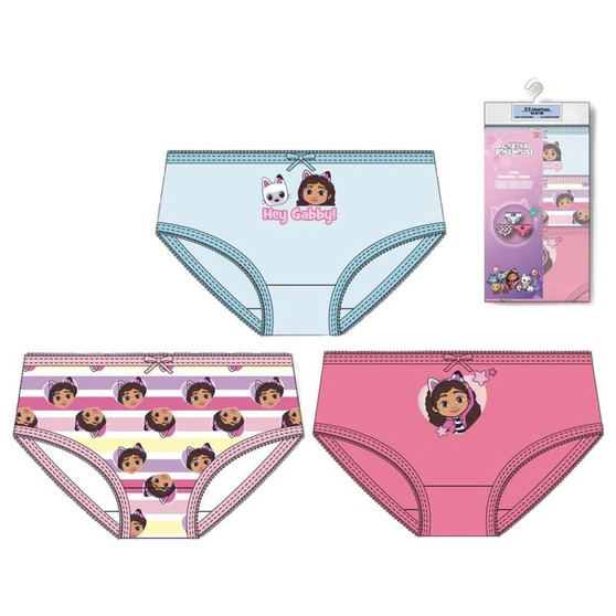 Gabby's Dollhouse 3 Pack Girls Knickers