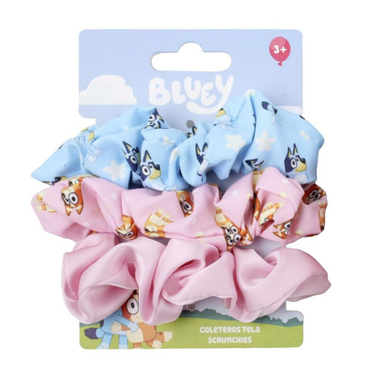 Bluey 3 Hair Scrunchies Set
