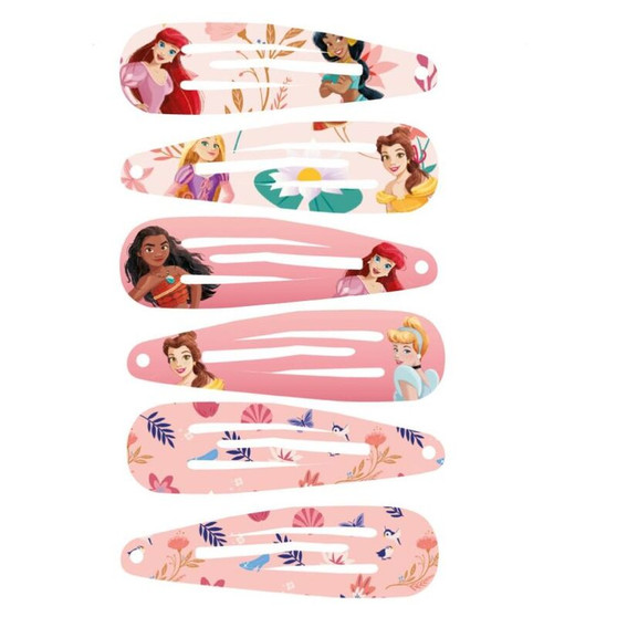 Disney Princess 6 Pack Hair Clips