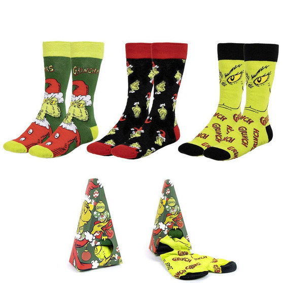 Adult Grinch 3 Pack Socks