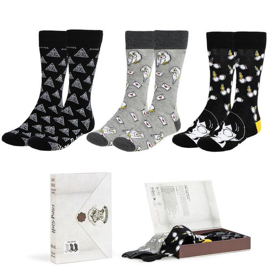 Adult Harry Potter  3 Pack Socks
