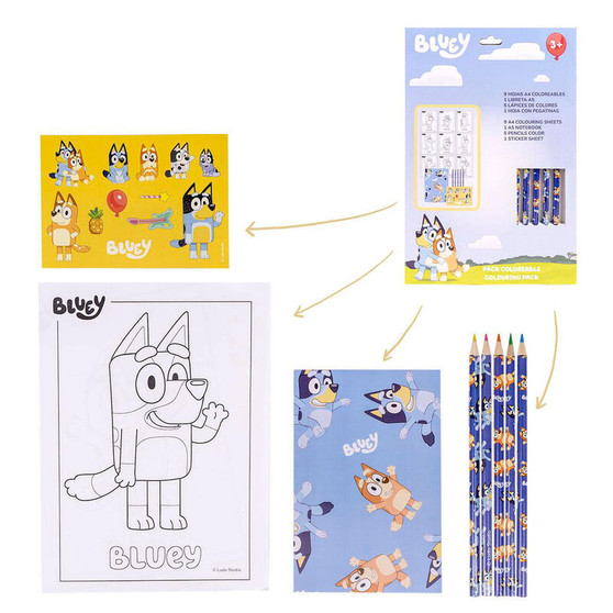 Bluey Colouring Stationery Set