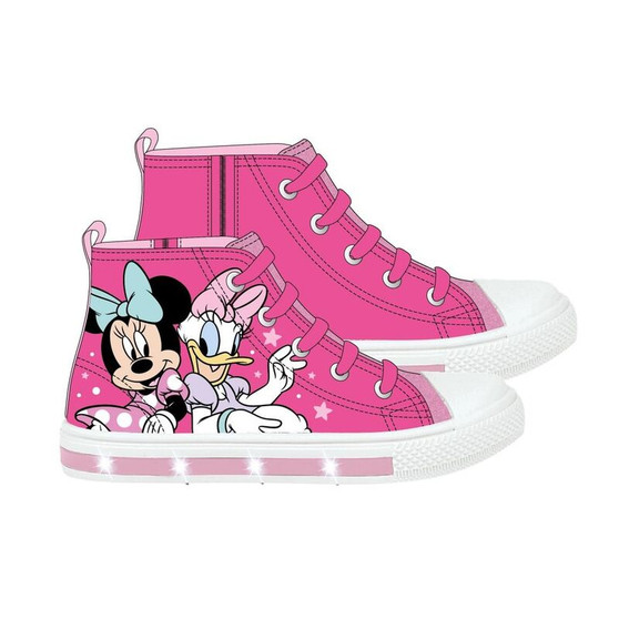 Disney Minnie Mouse Lights Canvas High Top Shoe