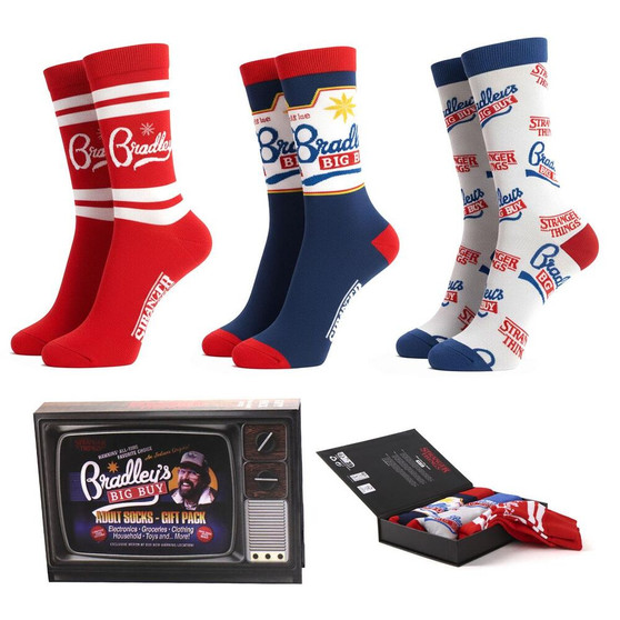 Adult Stranger Thing 3 Pack Socks