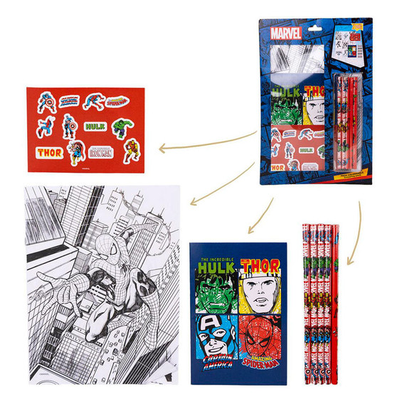 Marvel Avengers Colouring Stationery Set