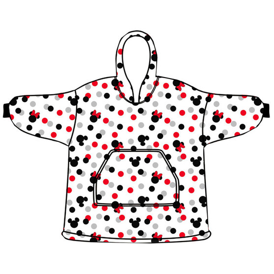 Disney Mouse Mouse Oversize Coral Hooded Blanket