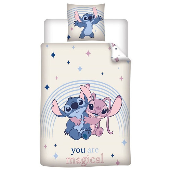 Disney Stitch & Angel Policotton Single Duvet Cover