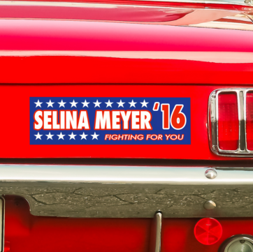 Custom campaign stickers