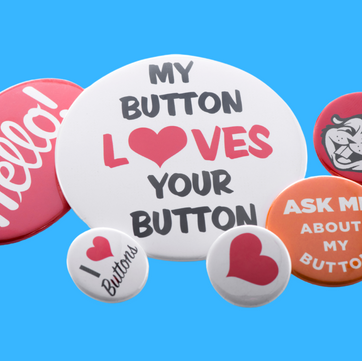 1 Custom I Heart Buttons