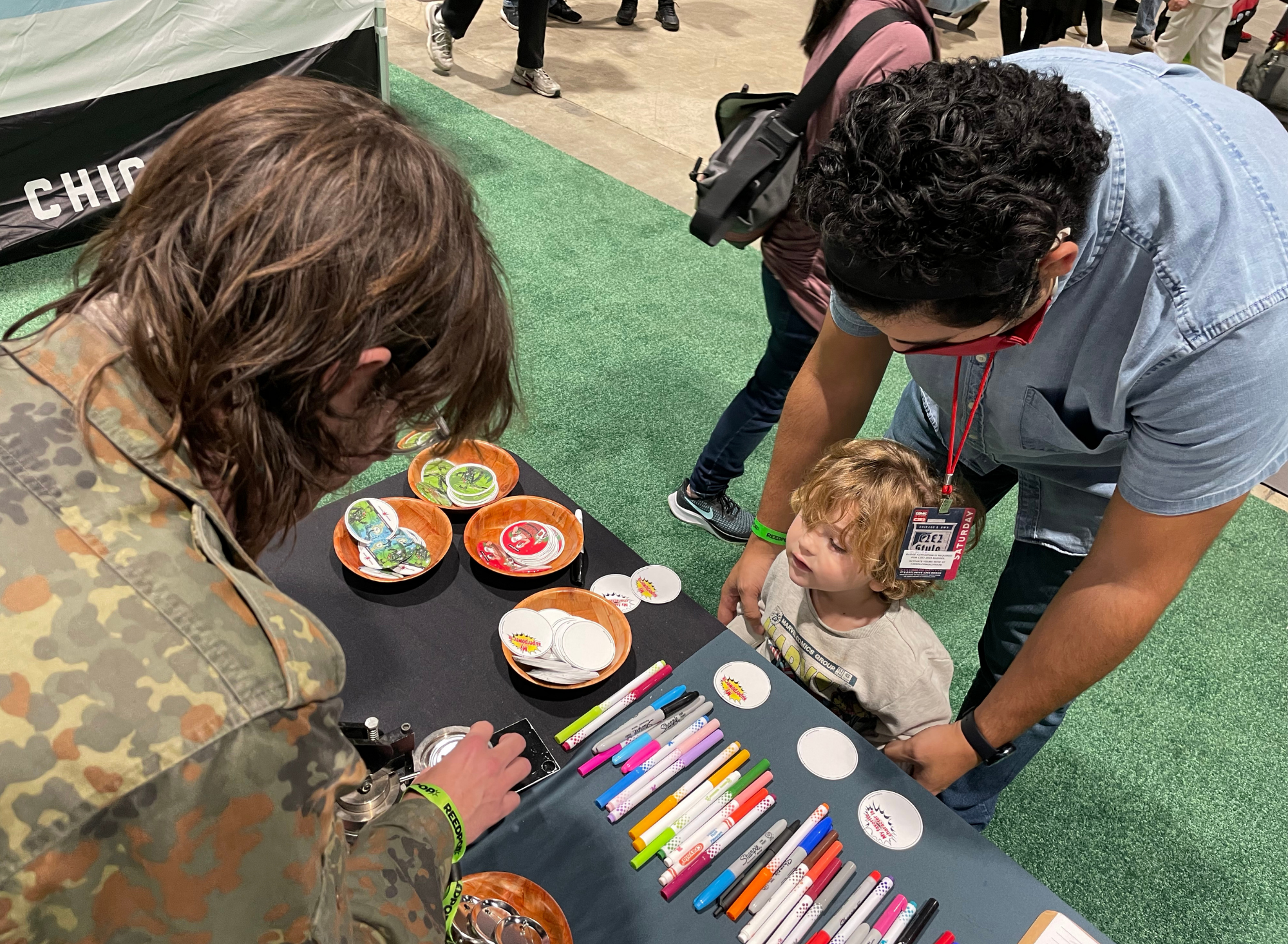 C2E2 Button Making