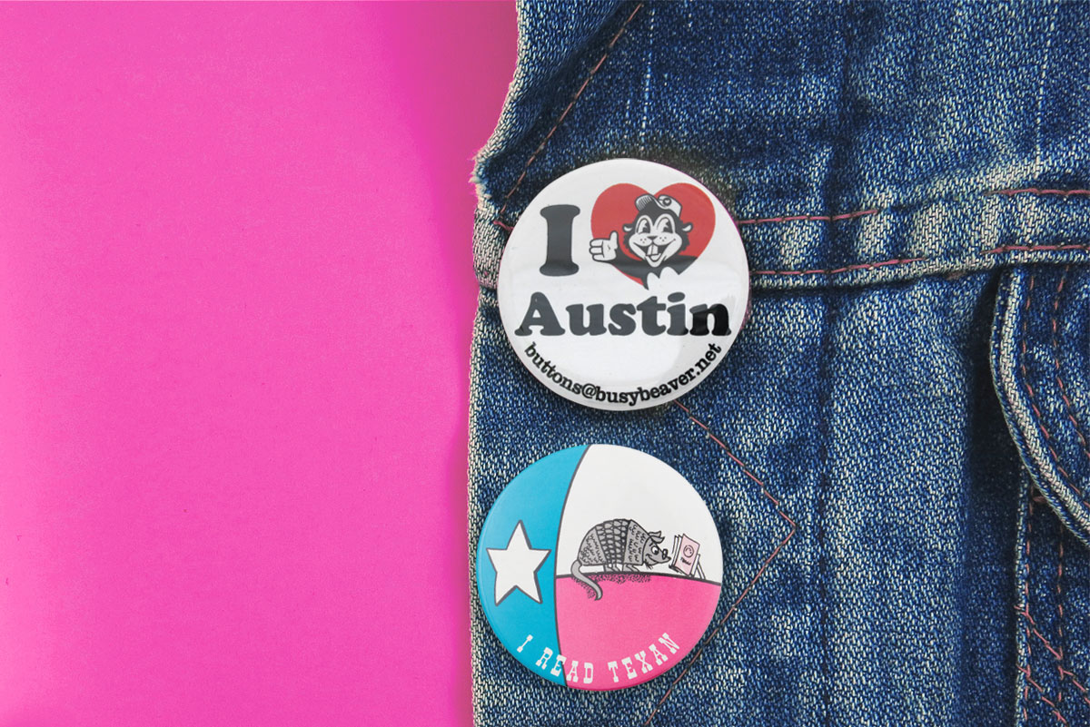 Custom Buttons Austin
