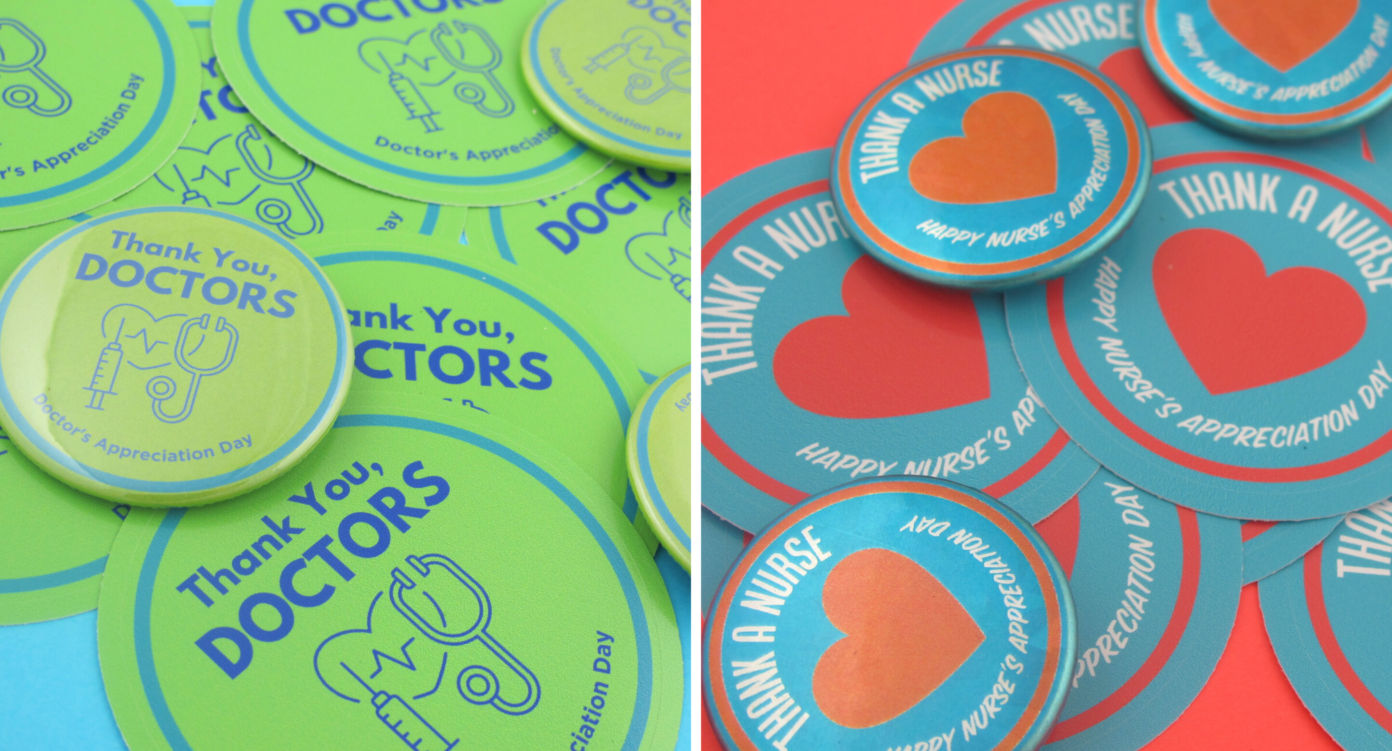 Healthcare Appreciation Buttons