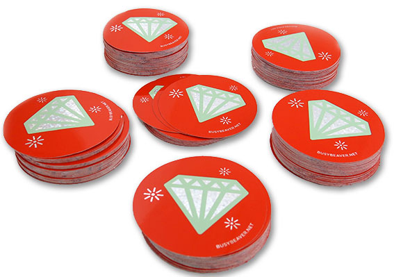 Custom Sparkle Stickers