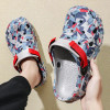 Color: Yellow, Shoe Size: 43 - Fashion Garden Shoes Men's Clogs Slippers Sandal Flat Camouflage San F640-12000044612363431