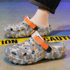Color: Chocolate, Shoe Size: 42 - Fashion Garden Shoes Men's Clogs Slippers Sandal Flat Camouflage  F640-12000045076413915