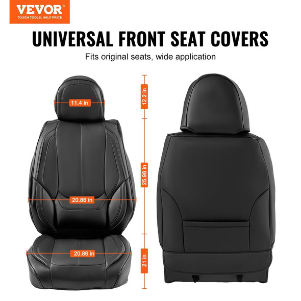 Seat Covers, Universal Car Seat Covers Front Seats, 6pcs Faux Leather Seat Cover, Full Enclosed Des E415-ZTHSPGTDSTYXR5YVRV0