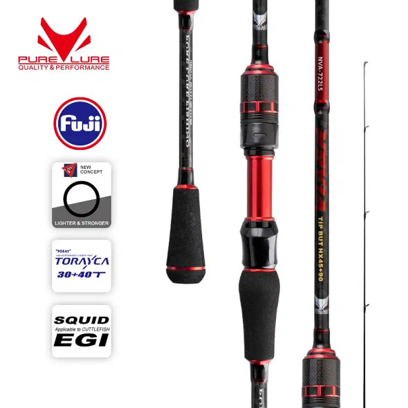 Color: Light Grey - PURELURE NOVIA Sea Lure Boat Fishing Surf Casting Squid Rod Bait Wooden Rod EGI F640-12000032936575232