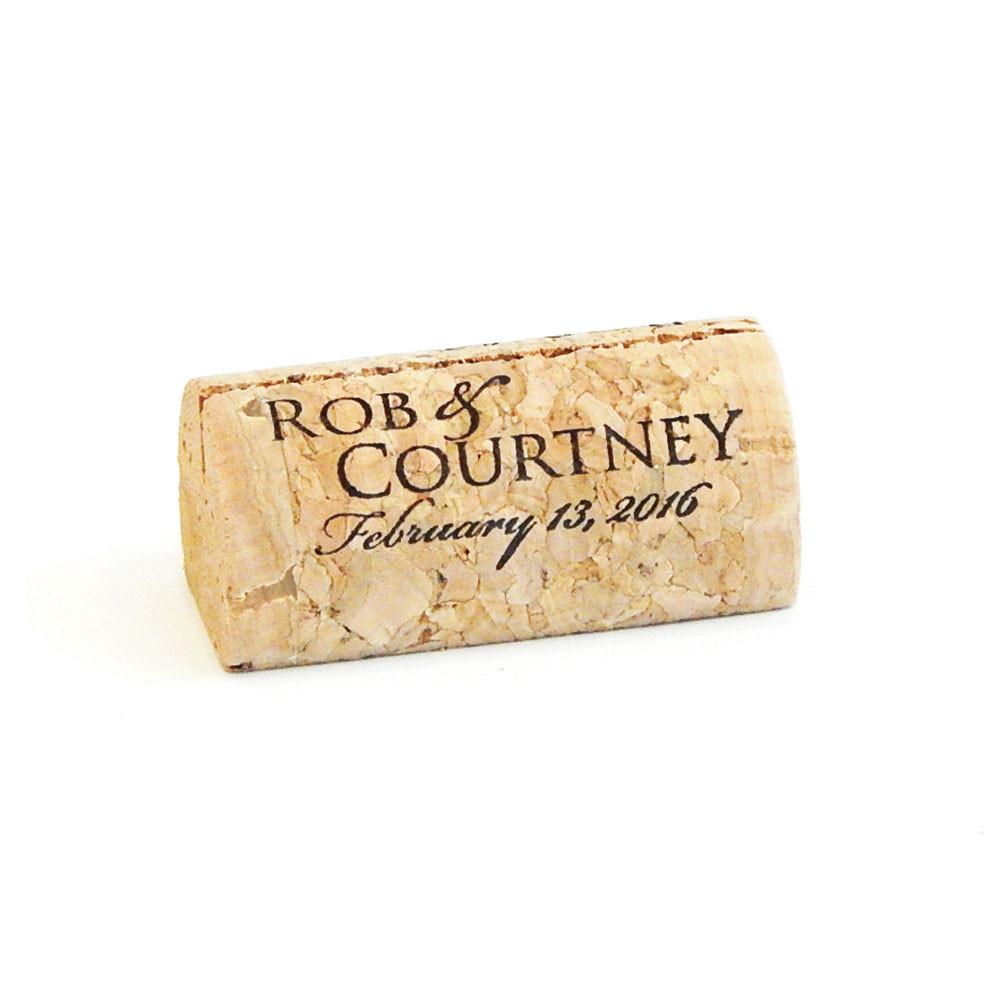 Peronalized Wine Cork Place Card Holders 4