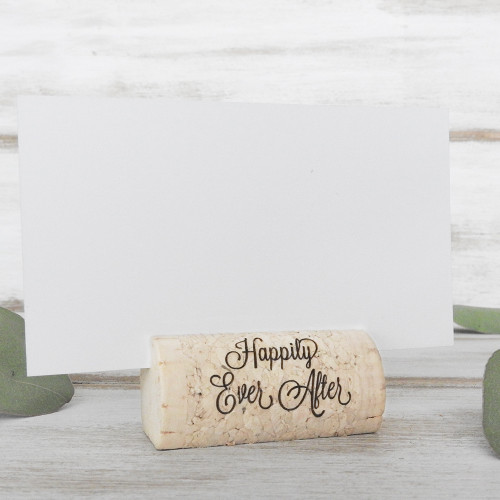 Custom Wine Cork Place Card Holders - CorkeyCreations.com