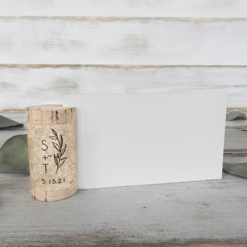 Wine Cork Place Card Holders - Single Vertical - CorkeyCreations.com