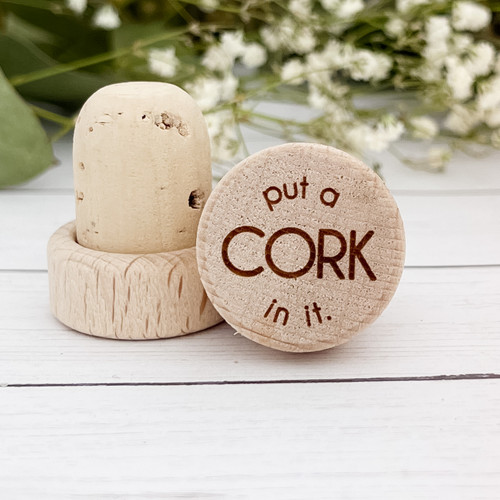 Wine Bottle Stopper - CorkeyCreations.com