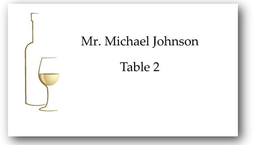 Place Cards - White Wine - CorkeyCreations.com